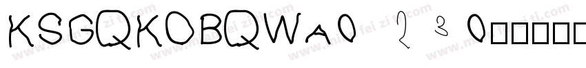 KSGQKOBQWA0 23 0字体转换